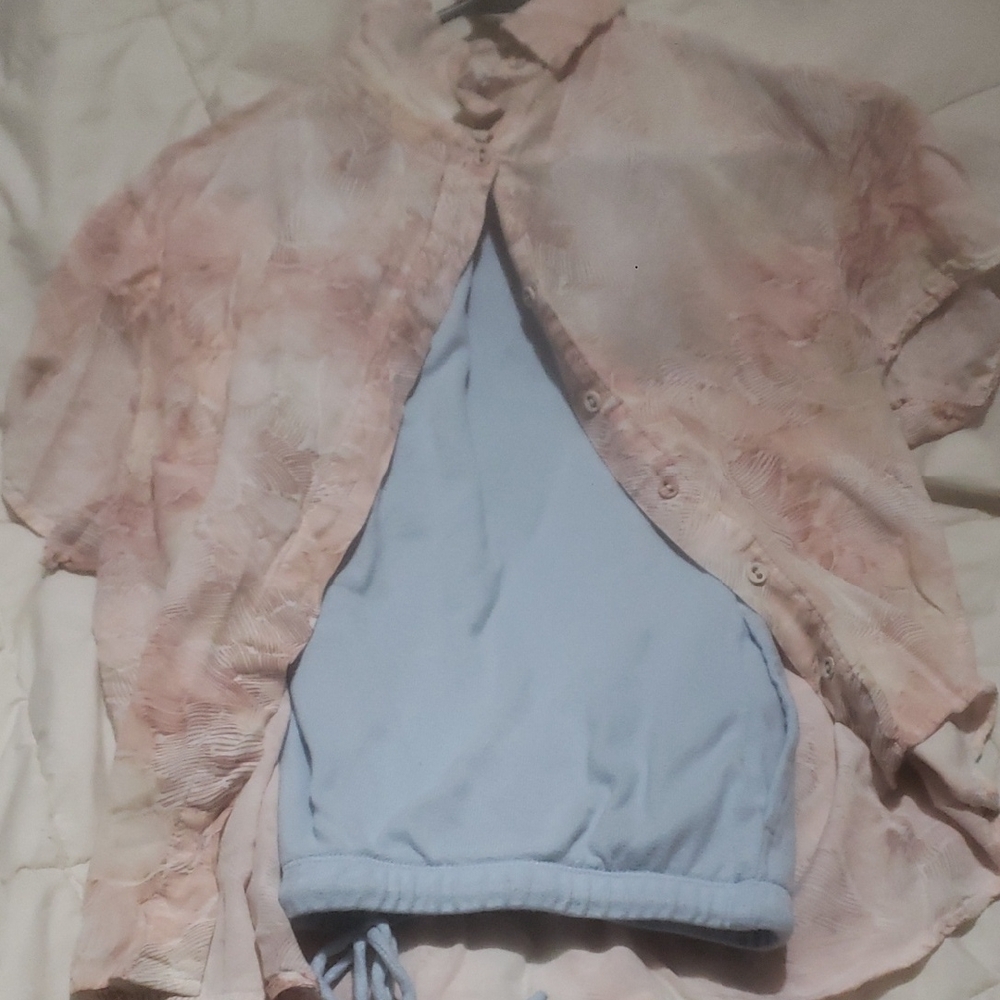 Danskin Pink Patterned Top